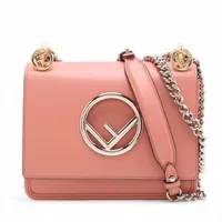 フェンディ ズッキーノ マンマバケット キャンバス×レザー ショルダー