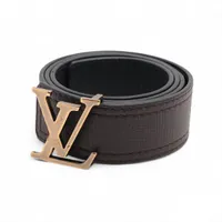 ヴィトン M0213 サンチュールLVイニシアル LN2284 ベルト 95/38 GP×PVC