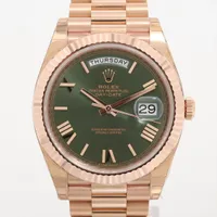 ロレックス デイデイト40 228235 PG PG AT オリーブグリーン文字盤