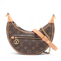 ヴィトン モノグラム ループ M81098 ブラウン RFID反応あり