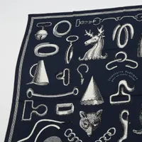 エルメス カレジェアン 鞍職人の詩的な目録 ストール カシミヤ×シルク