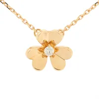 ヴァンクリーフ&アーペル フリヴォル ミニ ダイヤ ネックレス 750(YG