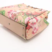 Gucci Bamboo Leather 2 Way Handbag Pink Beige 368823 | eBay