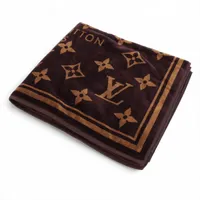 ヴィトン 413888 ドラドゥバンモノグラムクラシック ビーチタオル コットン ブラウン