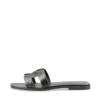 エルメス クレア レザー サンダル 37 レディース ブラック ルーリス エルメス クレア レザー サンダル 37 レディース ブラック ルーリス