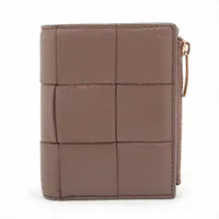 ボッテガヴェネタ　三つ折り財布　コンパクトウォレット　マキシイントレ　レザー ボッテガヴェネタ マキシイントレチャート レザー コンパクト