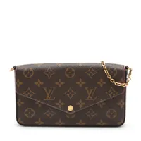 ヴィトン モノグラム ポシェットフェリシー M61276 ブラウン RFID反応あり