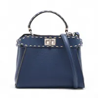 フェンディ ミニピーカブー セレリア レザー×パイソン 2WAY