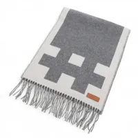 エルメス カレジェアン LES CABANES さまざまな小屋 スカーフ カシミヤ