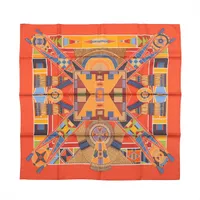 エルメス カレ90 l'ARBRE de SOiE 絹の木 桑の木と蚕 スカーフ シルク