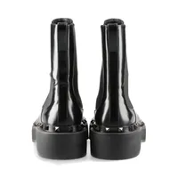 ヴァレンティノガラヴァーニ ロックスタッズ レザー サイドゴアブーツ