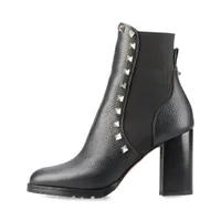 クリスチャンルブタン レザー サイドゴアブーツ 43 メンズ ブラック