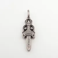 クロムハーツ ダブルダガー 中古 クロムハーツ ダブルダガー ペンダントトップ 925 21.9g A4100452