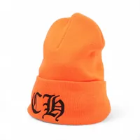 クロムハーツ ビーニー アクリル オレンジ ONE SIZE ニットキャップ