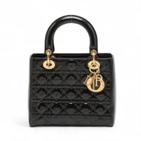 クリスチャンディオール レディディオール カナージュ ラージ レザー