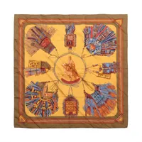 エルメス カレ90 VUE DU CARROSSE DE LA GALERE LA REALE クイーンの