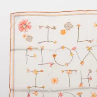 エルメス カレ70 スカーフ シルク オレンジ I LIKE FLOWERS アイライク