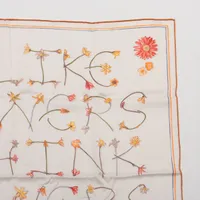 エルメス カレ70 スカーフ シルク オレンジ I LIKE FLOWERS アイライク