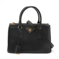 プラダ サフィアーノ 2WAYハンドバッグ グレー A3077694｜中古ブランド