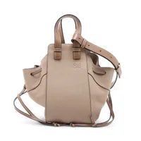 ロエベ ハンモックミニ キャンバス×レザー 2WAYハンドバッグ マルチ