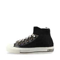 クリスチャンディオール WALK'N'DIOR レザー×ファブリック ハイカット