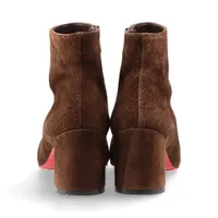 クリスチャンルブタン スエード ショートブーツ 37 1/2 レディース