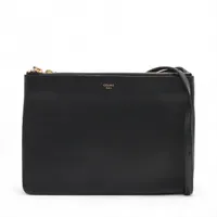 セリーヌ クラシックボックス ミディアム レザー ショルダーバッグ