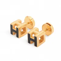 エルメス カージュドアッシュ Hキューブ ピアス(両耳用) GP ゴールド