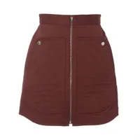 エルメス マルジェラ期 ウール スカート 36 レディース グレー