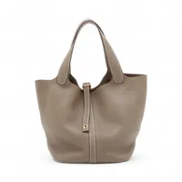 エルメス ピコタンロック22 MM トリヨンクレマンス エトゥープ ゴールド金具 D:2019年