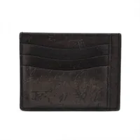 ベルルッティ カリグラフィ レザー マネークリップ ブラック×グレー