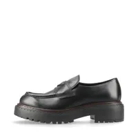 プラダ モノリス レザー ローファー 37.5 レディース ブラック 649