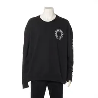 クロムハーツ ホースシュー ロングTシャツ コットン サイズL ブラック
