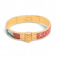 エルメス クリックHH ファン バングル GP ブラック×ゴールド A3307068