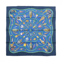 エルメス カレ90 SOUS LE CEDRE ヒマラヤ杉の下で スカーフ シルク