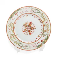 エルメス Le jardin de pythagore ピタゴラス 大皿 陶器 レッド