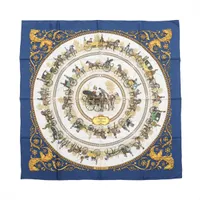 エルメス カレ90 Legende Brodee 刺繍が織りなす伝説 スカーフ シルク