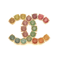 シャネル ココマーク カメリア 02A ブローチ フェルト ブルー A2812981