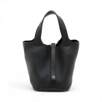 エルメス ピコタンロック18 PM トリヨンクレマンス ブラック ゴールド金具 U:2022年