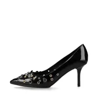 ロジェ ヴィヴィエ ベル ヴィヴィエ レザー×パテント パンプス 37