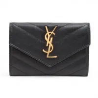 サンローラン Vステッチ 580656 レザー キーケース ブラック A3065906