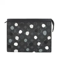 ヴィトン×草間彌生 モノグラム エクリプス ポシェット ヴォワヤージュMM M81934 ブラック RFID反応あり