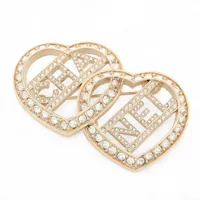 シャネル ココマーク 174 ブローチ GP×ラインストーン ゴールド