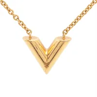 ヴィトン M80137 エセンシャル V LE0280 ネックレス GP ピンクゴールド