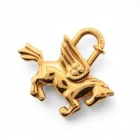 エルメス カデナ ペガサス チャーム GP ゴールド A4108219｜中古