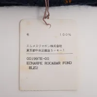 エルメス ロカバール マフラー ウール ネイビー A4108821｜中古