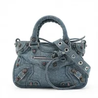 バレンシアガ クラシックメタルエッジシティ レザー 2WAYハンドバッグ