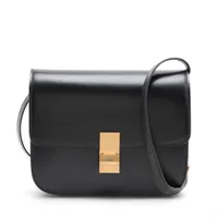 セリーヌ トリオ レザー ショルダーバッグ グリーン WZ411055｜中古