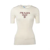 【大人気】プラダ 半袖 ニット セーター サイズL プラダ ニット/セーター｜中古ブランド品・ブランド古着通販｜ALLU