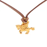 エルメス リフトGM ペンダント バッファローホーン ホワイト×ブラウン